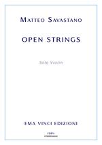 Open strings. Solo violin. Spartito