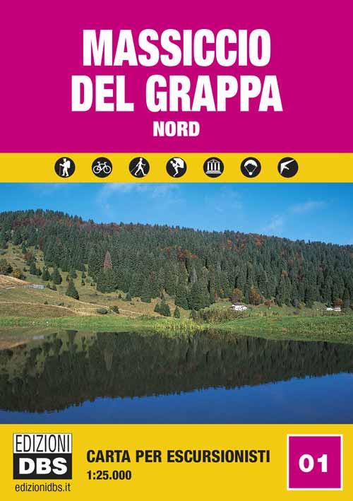 Massiccio del Grappa nord. Carta per escursionisti 1:25.000 - copertina