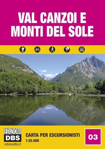 Val Canzoi e monti Del Sole. Carta per escursionisti 1:25.000 - Fabio Padovan - copertina