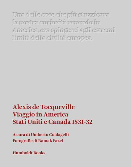 Viaggio in America. Stati Uniti e Canada (1831-32) - Alexis de Tocqueville - copertina