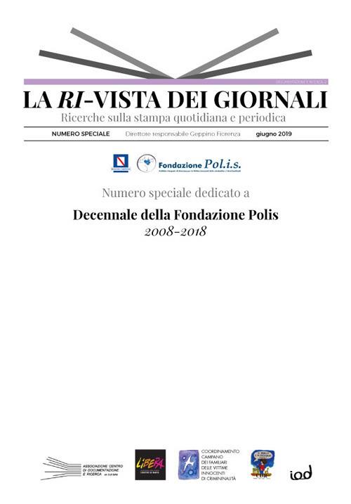 Decennale della fondazione Polis. 2008-2018 - copertina