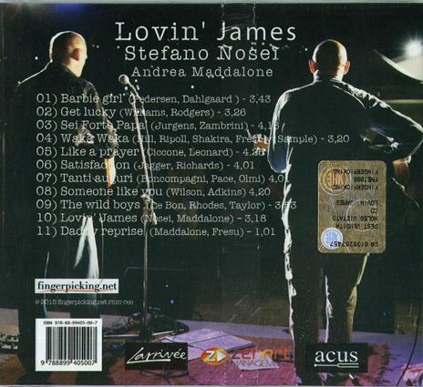 Lovin' James (with Andrea Maddalone) - CD Audio di Stefano Nosei - 2
