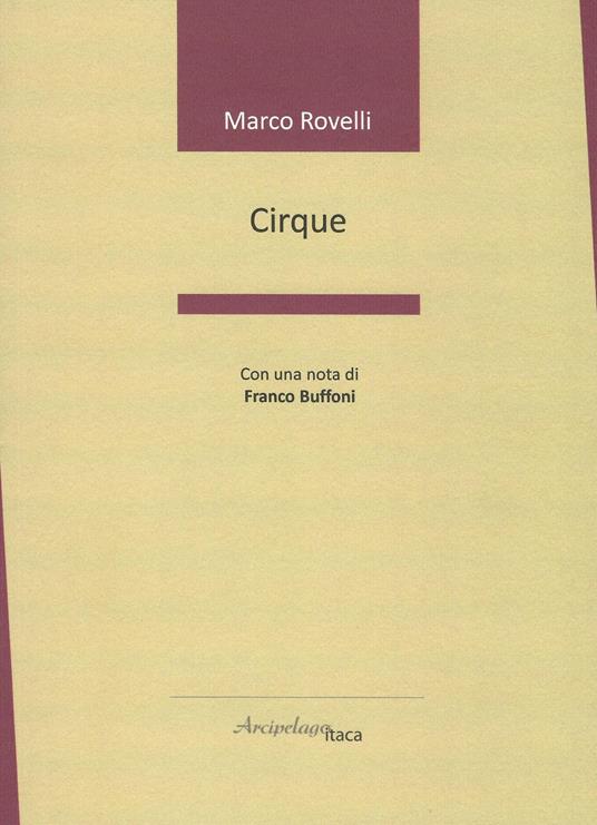 Cirque - Marco Rovelli - copertina