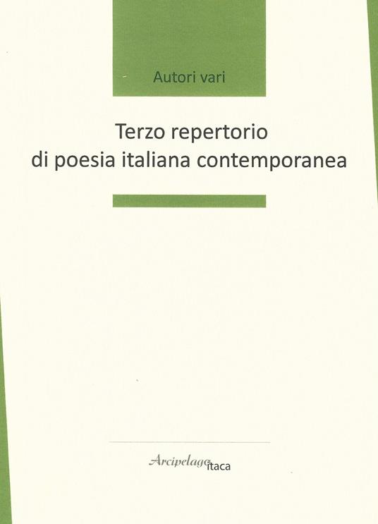 Terzo repertorio di poesia italiana contemporanea - copertina