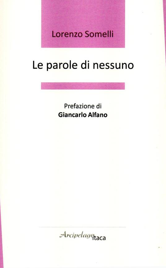 Le parole di nessuno - Lorenzo Somelli - copertina
