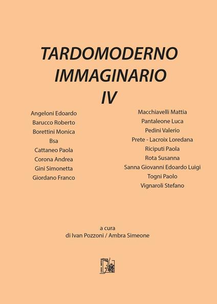 Tardomoderno immaginario. Vol. 4 - copertina