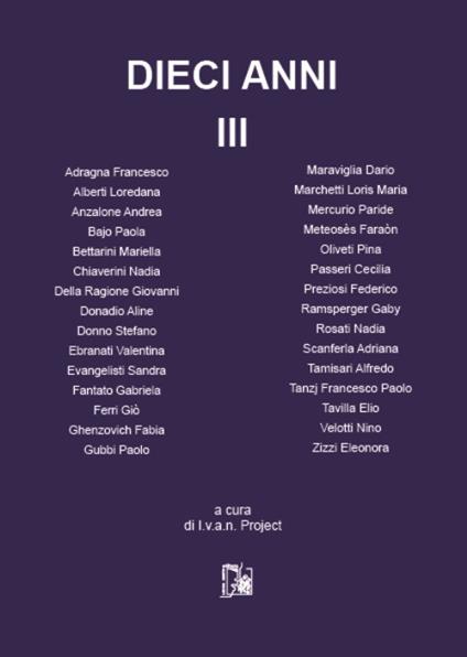 Dieci anni. Vol. 3 - copertina