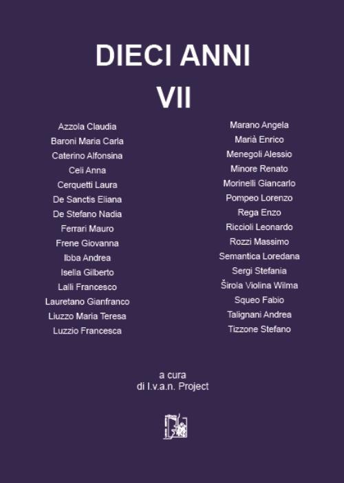 Dieci anni. Vol. 7 - copertina