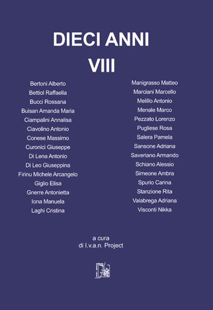 Dieci anni. Vol. 8 - copertina