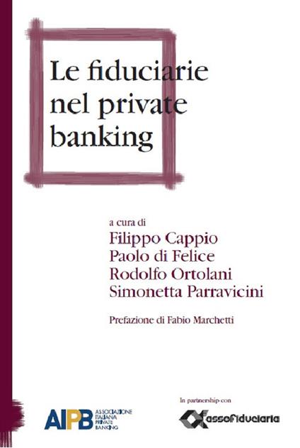 Le fiduciarie nel private banking - copertina