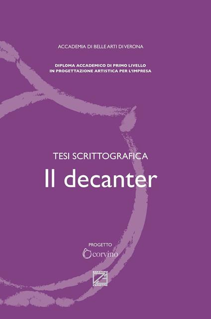 Il decanter. Tesi scritturale - copertina