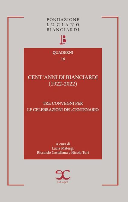 Cent'anni di Bianciardi (1922-2022). Tre convegni per le celebrazioni del centenario - copertina