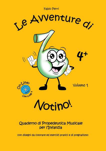 Le avventure di Notino. Quaderno di propedeutica musicale per l'infanzia - Fabio Perri - copertina