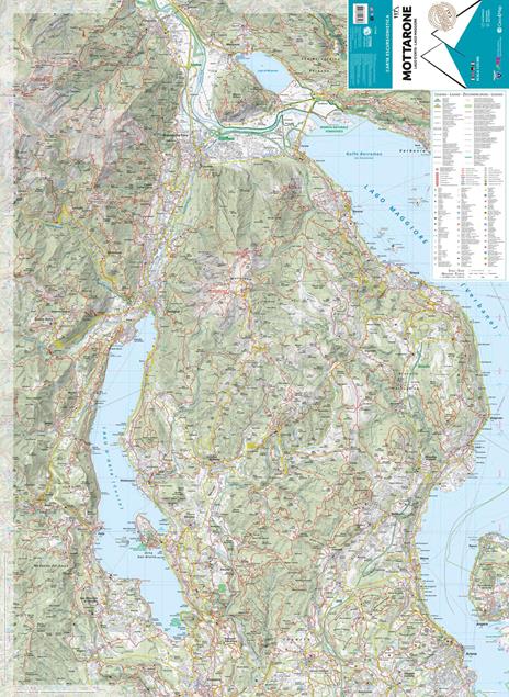 117 Mottarone. Lago d'Orta, Lago Maggiore. Carta escursionistica 1:25.000. Ediz. multilingue - 2