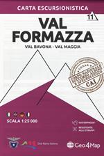 Carta escursionistica Val Formazza, Val Bavona, Val Maggia 1:25.000