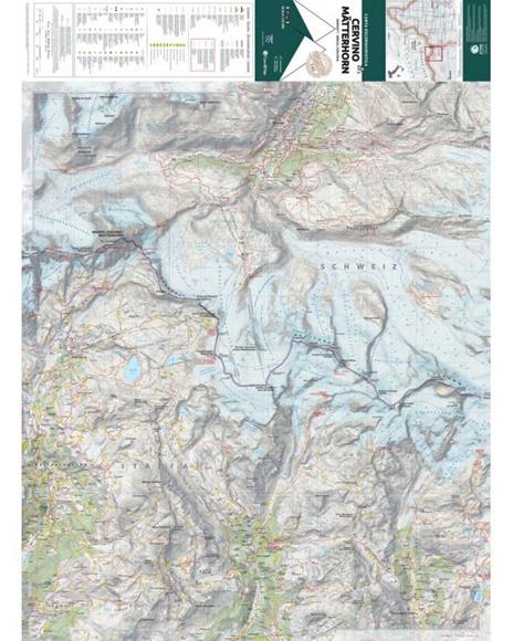 23 Matterhorn Zermatt, Breuil-Cervinia. Carta escursionistica 1:25.000. Ediz. multilingue - 2