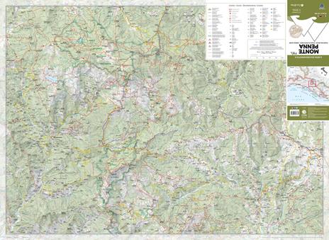 715 Monte Penna. Passo del Bocco, Passo di Cento Croci, Varese Ligure 1:25.000 - 2
