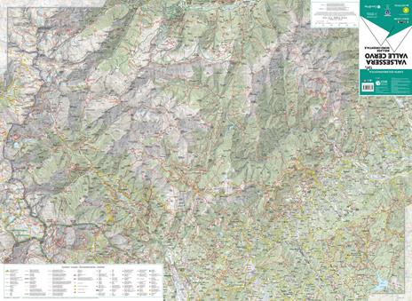 124 Valsessera, Valle Cervo. Biellese nord-orientale. Carta escursionistica 1:25.000. Ediz. multilingue - 2