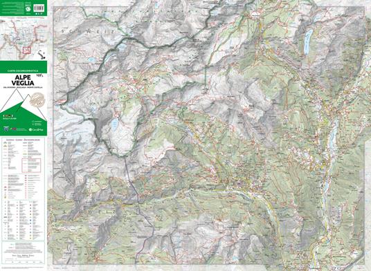 109 Alpe Veglia, Val Divedro, Bugliaga e Monte Cistella. Carta escursionistica 1:25.000 - 2