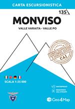 Monviso. Valle Varaita, Valle Po 1:25.000