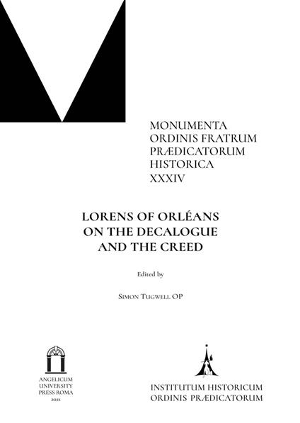 Lorens of Orléans. On the decalogue and the creed. Ediz. critica - copertina