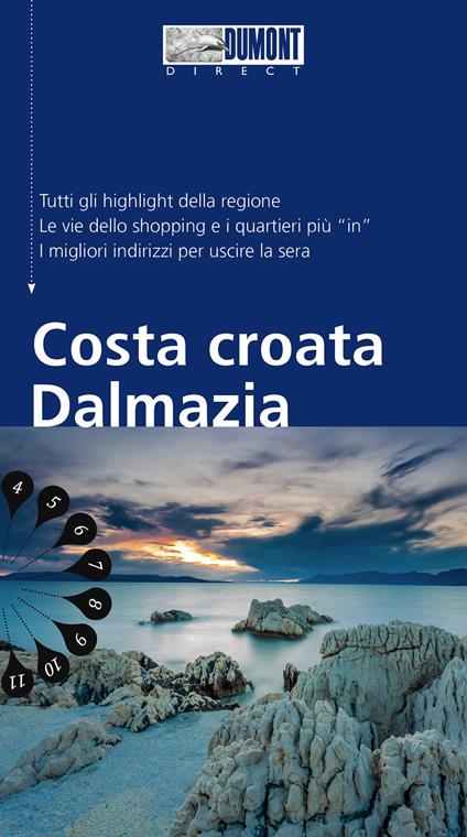 Costa croata Dalmazia. Con Carta geografica ripiegata - Daniela Schetar - copertina