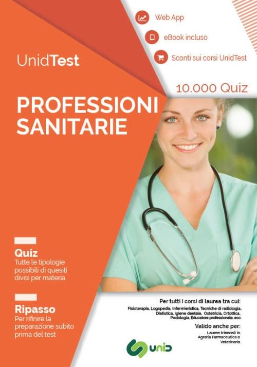 UnidTest. Professioni sanitarie. 10.000 quiz. Ripasso. Con app. Con ebook - copertina