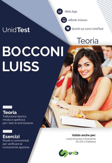 UnidTest. Bocconi e LUISS. Teoria. Con e-book. Con Contenuto digitale per download e accesso online - D. Pelliccia,G. Carlevero,D. Camasta - copertina