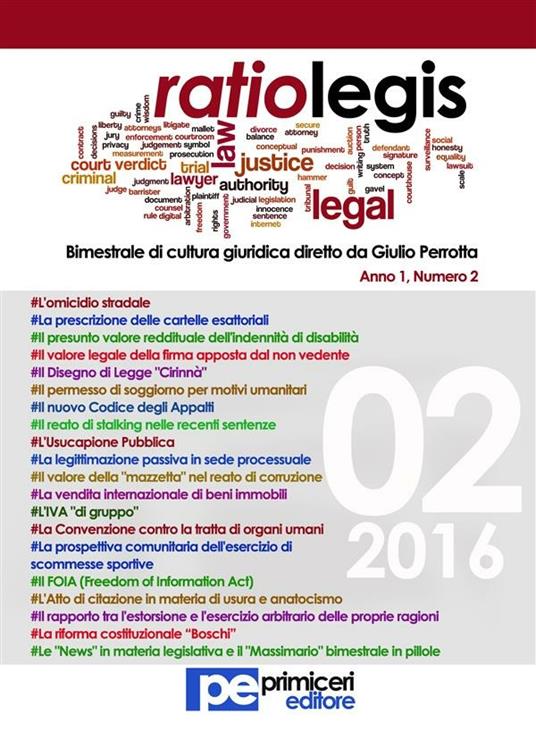 Ratio legis (2016). Vol. 2 - Giulio Perrotta - ebook