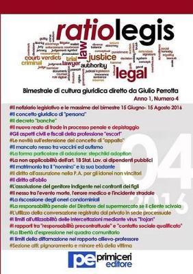 Ratio Legis (2016). Vol. 4 - copertina
