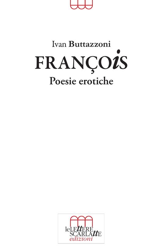 François. Poesie erotiche - Ivan Buttazzoni - copertina