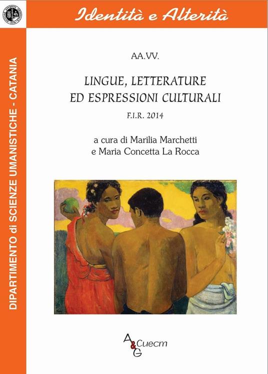 Lingue, letterature ed espressioni culturali F.I.R. 2014 - copertina