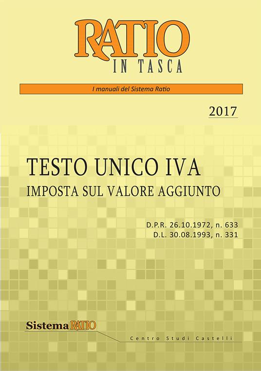 Testo unico IVA 2017. Imposta sul valore aggiunto - copertina