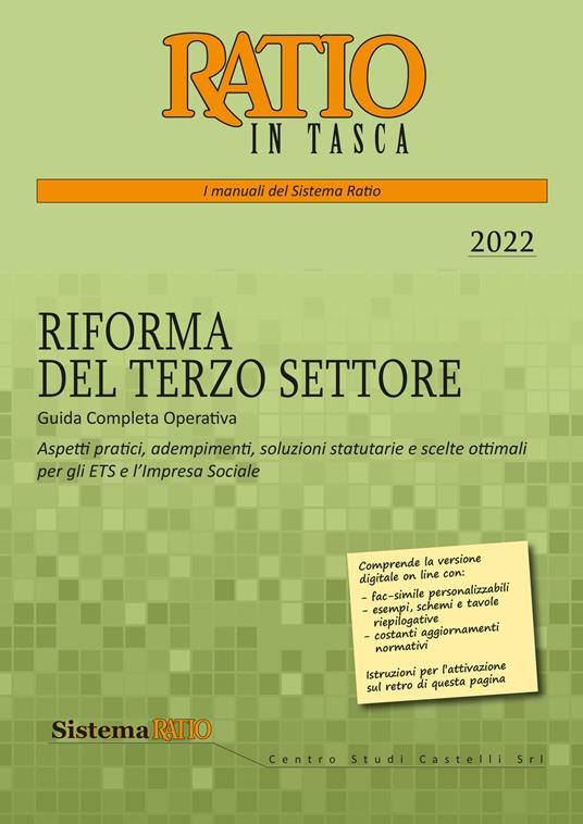 La riforma del terzo settore. Guida completa operativa. Aspetti pratici, adempimenti, soluzioni statutarie e scelte ottimali per gli ETS e l'impresa sociale - copertina