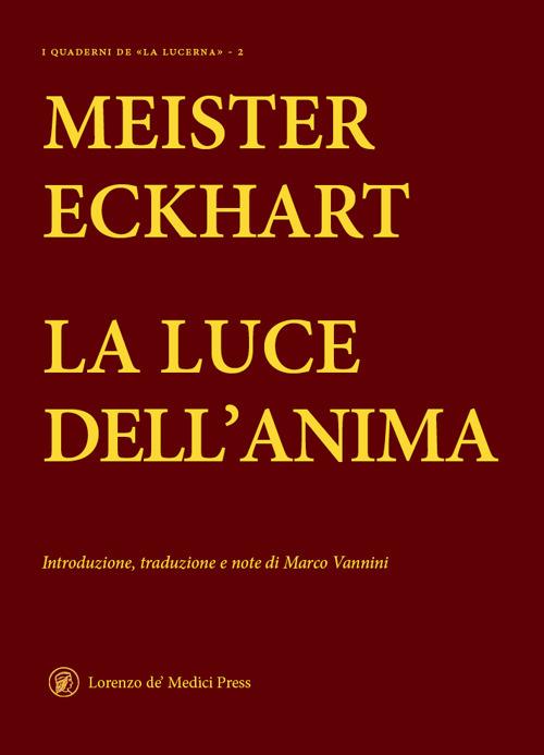 La luce dell'anima - Meister Eckhart - copertina
