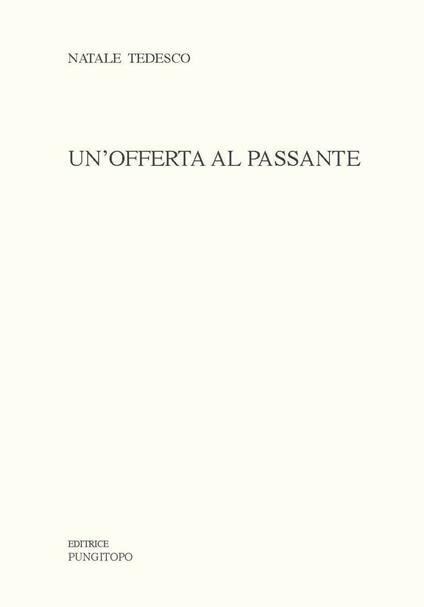 Un'offerta al passante - Natale Tedesco - copertina