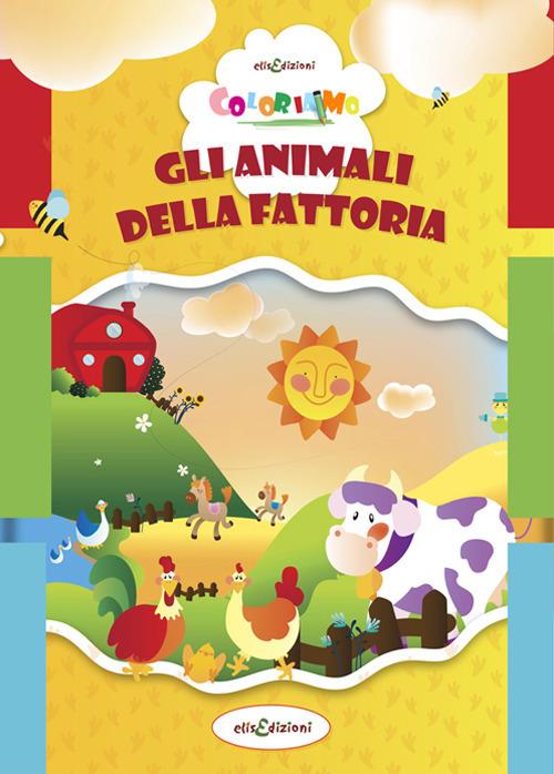 Coloriamo gli animali della fattoria - copertina