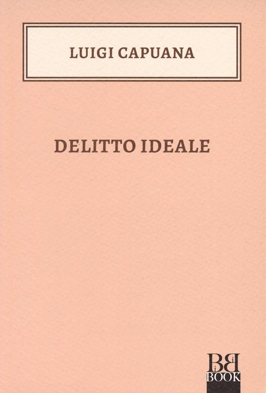Delitto ideale - Luigi Capuana - copertina