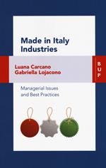 Made in Italy industries. Managerial issues and best practices