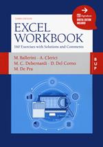 Excel workbook. 160 exercises with solutions and comments. Con ebook