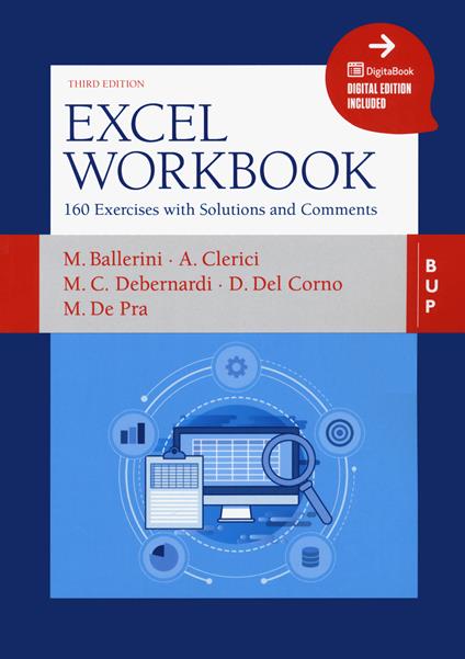 Excel workbook. 160 exercises with solutions and comments. Con ebook - copertina