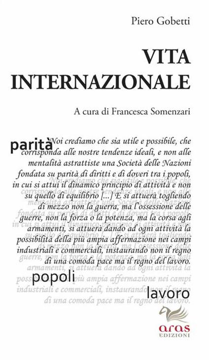 Vita internazionale - Piero Gobetti - copertina