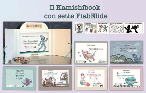 Il kamishibook con sette FiabElide. Testo in simboli. Kamishibai. Ediz. illustrata. Con audiolibro - Elide Fumagalli - copertina