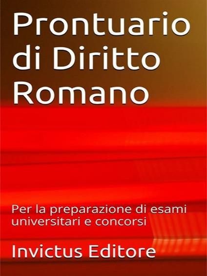 Prontuario di diritto romano - V.V.A.A. - ebook