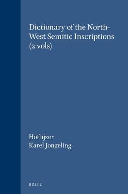 Dictionary of the c Inscriptions (2 vols) - Hoftijzer,Karel Jongeling - cover