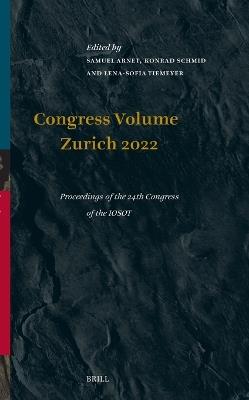 Congress Volume Zurich 2022: Proceedings of the 24th Congress of the IOSOT - cover