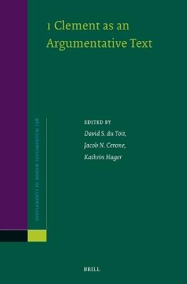 1 Clement as an Argumentative Text - cover