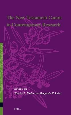 The New Testament Canon in Contemporary Research - cover