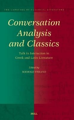 Conversation Analysis and Classics: Talk in Interaction in Greek and Latin Literature - cover