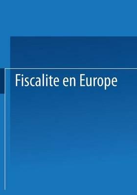 Fiscalité en Europe - European Tax Consultants Congress Staff - cover